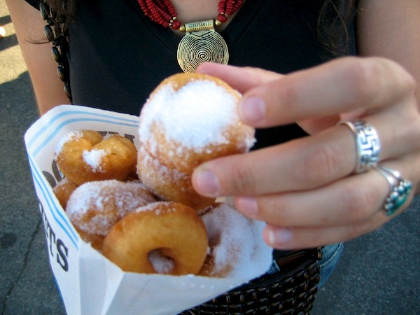 food writers on Twitter, here with mini-donuts