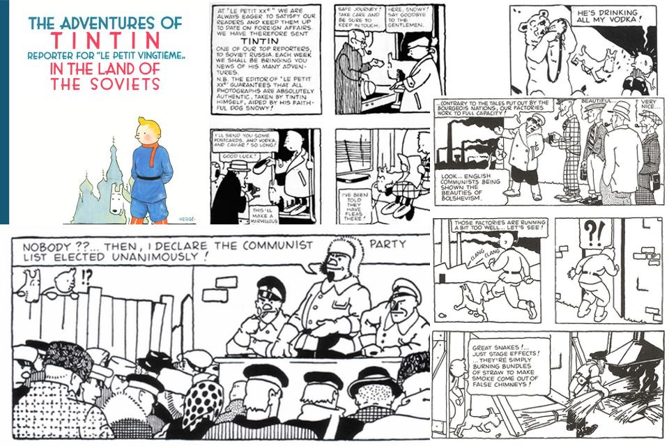 Tintin anti-Soviet roots: Tintin in the Land of the Soviets